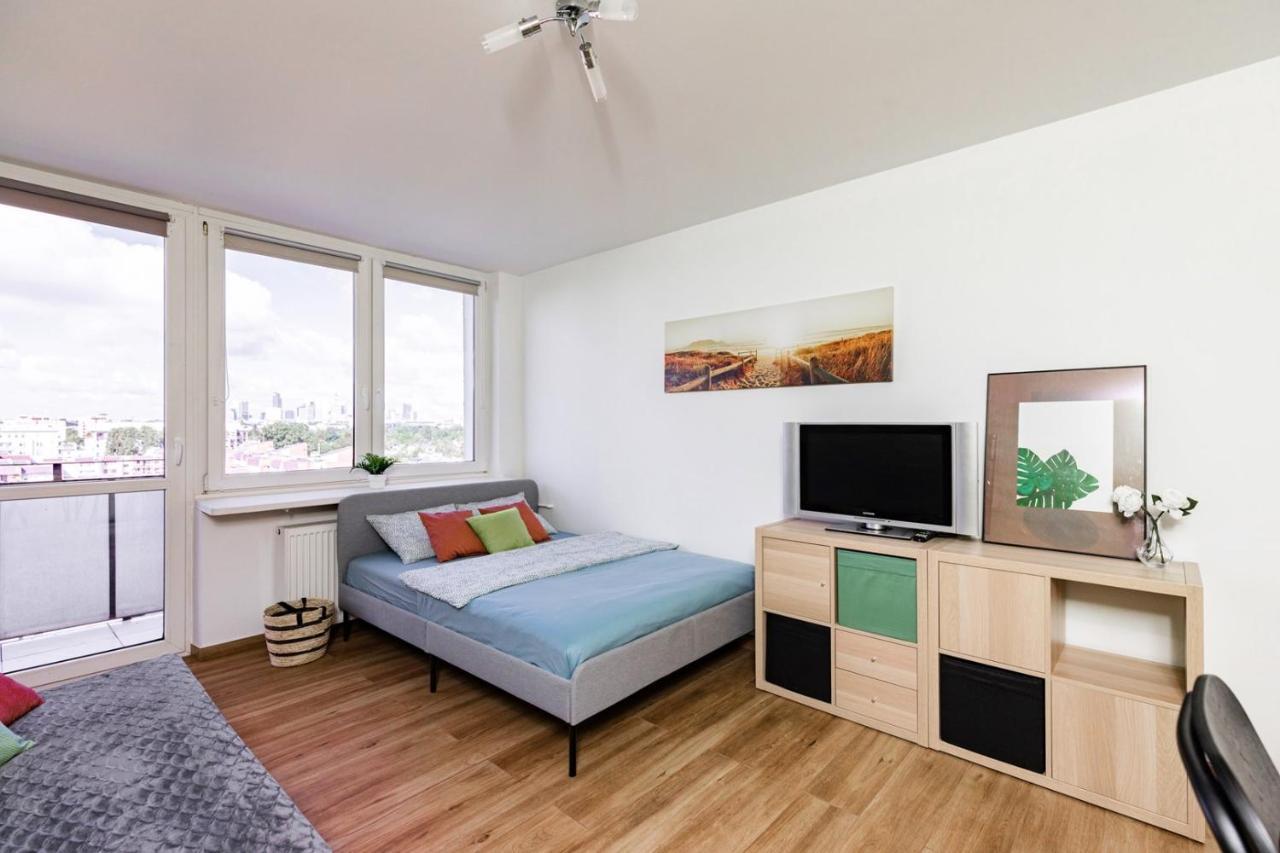 Superapart Saska 48A, Sleek 6Th-Floor Studio With Balcony & Elevator Access Varsóvia Exterior foto